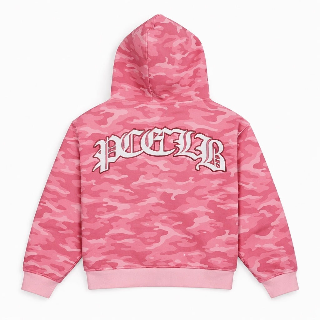 CAMO HOODIE PINK